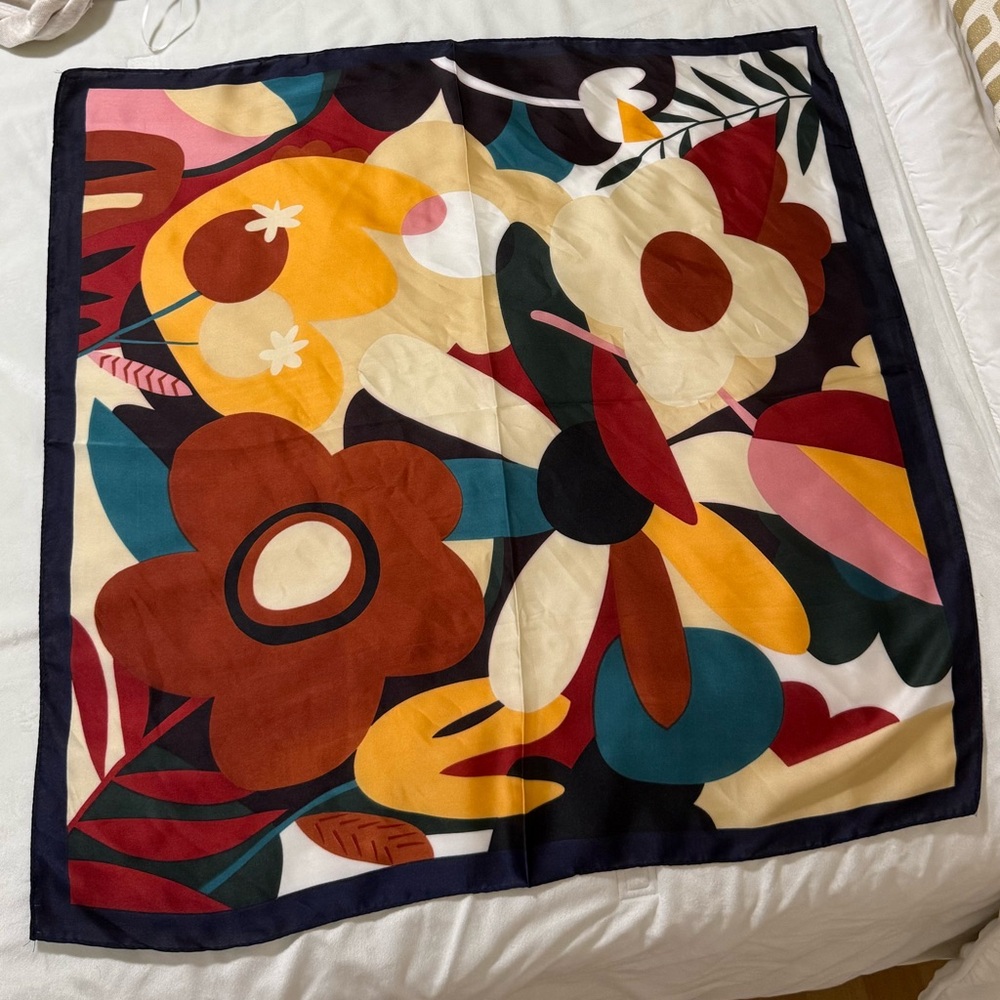 Floral Patterned Scarf